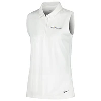 Polo sans manches Nike THE PLAYERS Performance Victory pour femme blanc