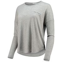 Women's Peter Millar Heathered Gray THE PLAYERS Farrah Oversized Long Sleeve T-Shirt