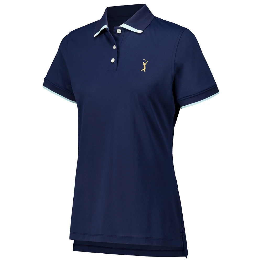 Polo en maille sport Peter Millar bleu marine THE PLAYERS Whitworth pour femmes