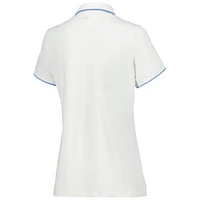 Women's Peter Millar White THE PLAYERS 50th Anniversary Betty Drop V-Neck Polo