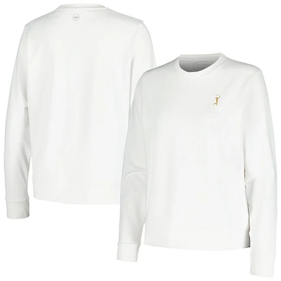 Sweat-shirt blanc Peter Millar pour femmes THE PLAYERS Birdie Sport