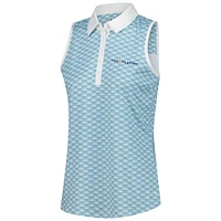Polo sans manches festonné CLOUDSPUN bleu THE PLAYERS pour femme de Puma