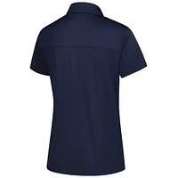 Women's Puma Navy THE PLAYERS Animal Deboss MATTR Polo