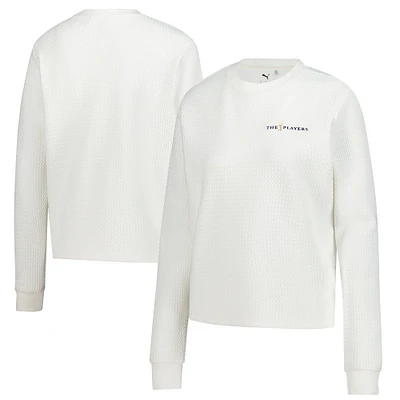 Sweat-shirt à capuche Puma blanc THE PLAYERS Boulder CLOUDSPUN pour femme