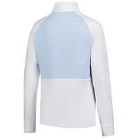 Women's THE PLAYERS  FootJoy White Hybrid Quarter-Zip Pullover