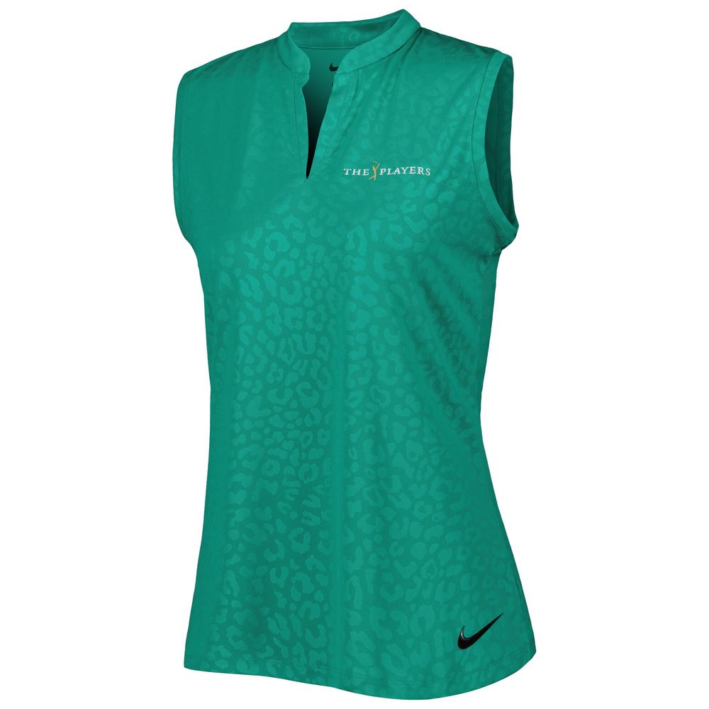 Women's THE PLAYERS Nike Green Victory V-Neck Performance Polo