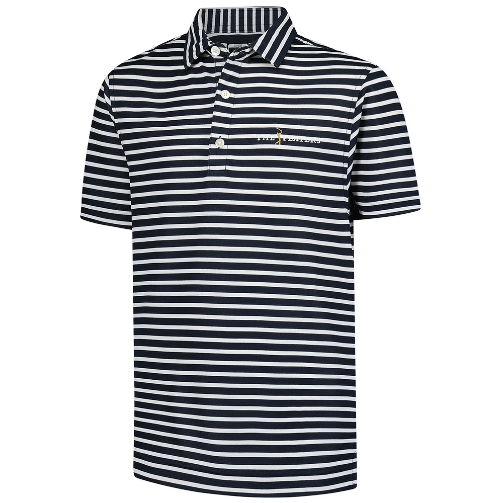 Youth FootJoy  Navy THE PLAYERS Striped Pique Polo