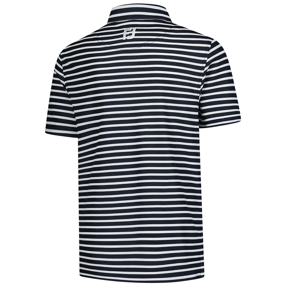 Youth FootJoy  Navy THE PLAYERS Striped Pique Polo