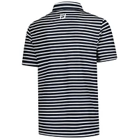 Youth FootJoy  Navy THE PLAYERS Striped Pique Polo