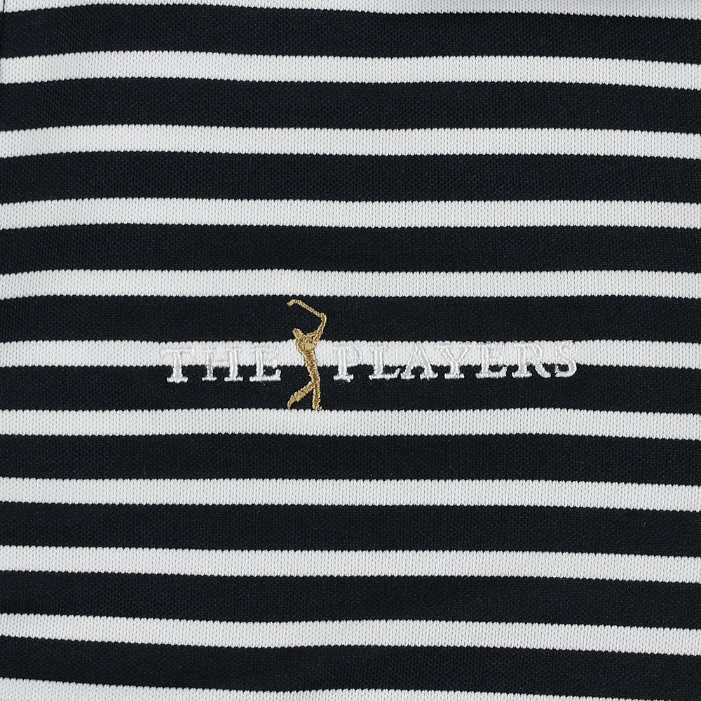 Youth FootJoy  Navy THE PLAYERS Striped Pique Polo