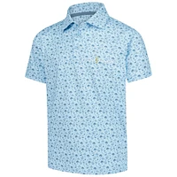 Youth Barstool Golf  Light Blue THE PLAYERS Florida Printed Polo