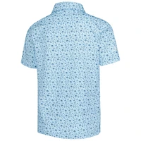 Youth Barstool Golf  Light Blue THE PLAYERS Florida Printed Polo