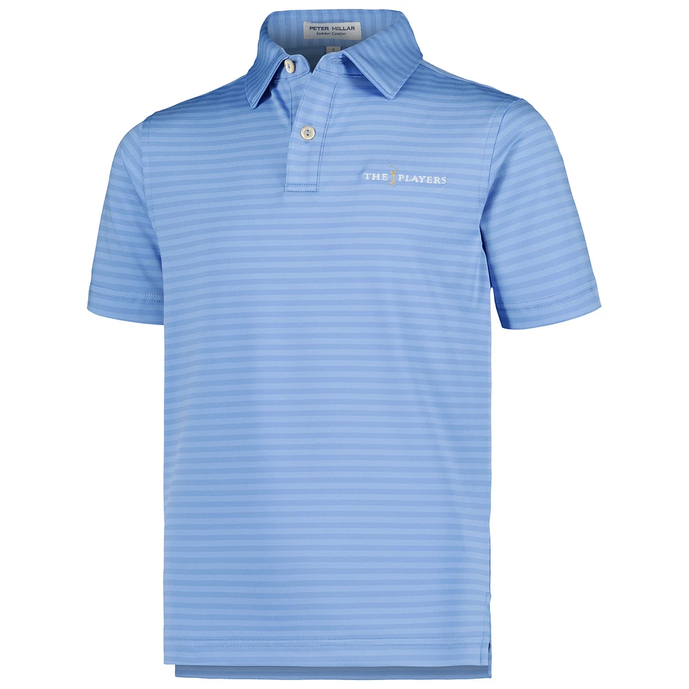 Youth Peter Millar Light Blue THE PLAYERS Baltic Performance Jersey Polo