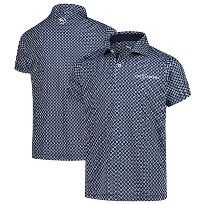 Polo micro-floral bleu marine THE PLAYERS MATTR de Puma pour jeunes