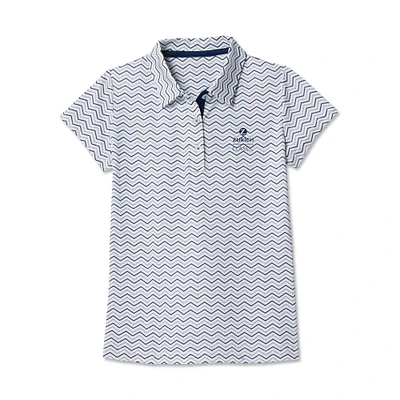 Polo à chevrons Zurich Classic ProDry blanc FootJoy pour fille