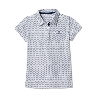 Polo à chevrons Zurich Classic ProDry blanc FootJoy pour fille