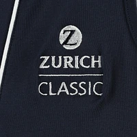 Polo sans manches à col en V passepoilé CLOUDSPUN bleu marine The Zurich Classic pour fille