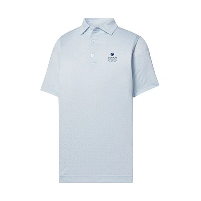 Men's FootJoy  Light Blue The Zurich Classic ProDry Loop Print Lisle Polo