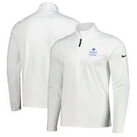 Pull Nike blanc The Zurich Classic Victory Performance à quart de zip pour homme