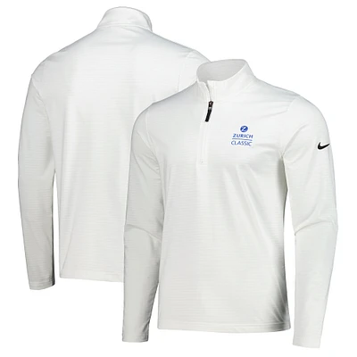 Pull Nike blanc The Zurich Classic Victory Performance à quart de zip pour homme
