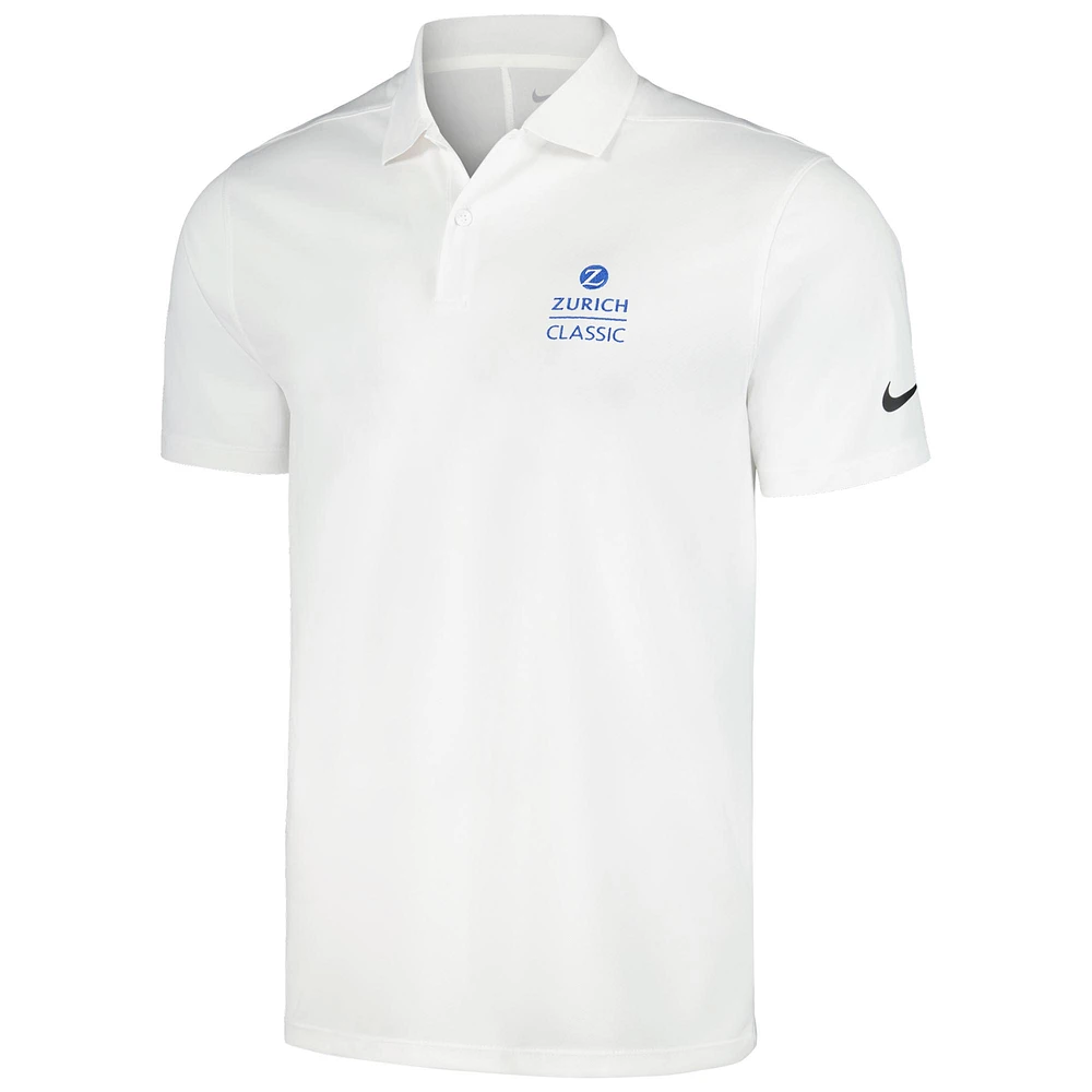 Men's Nike  White The Zurich Classic Victory Solid Performance Polo