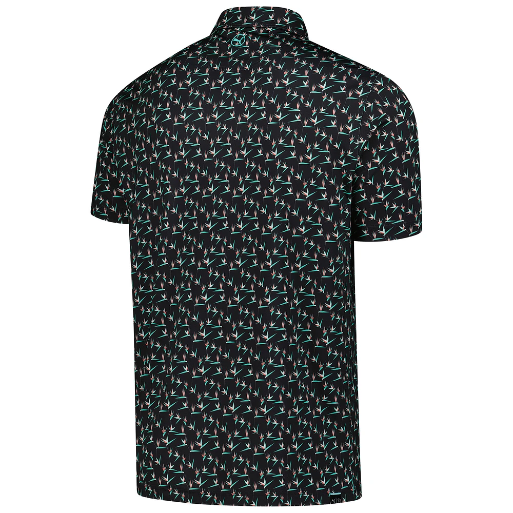 Men's Puma  Black The Zurich Classic MATTR Paradise Polo