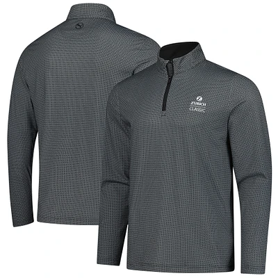 Pull zippé quart de tour Puma The Zurich Classic Pure 2.0 Tile pour homme, noir