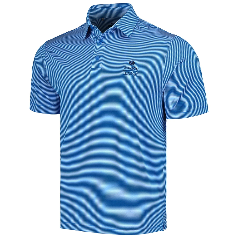 Men's Under Armour Blue The Zurich Classic Tee To Green Bridge Stripe Polo