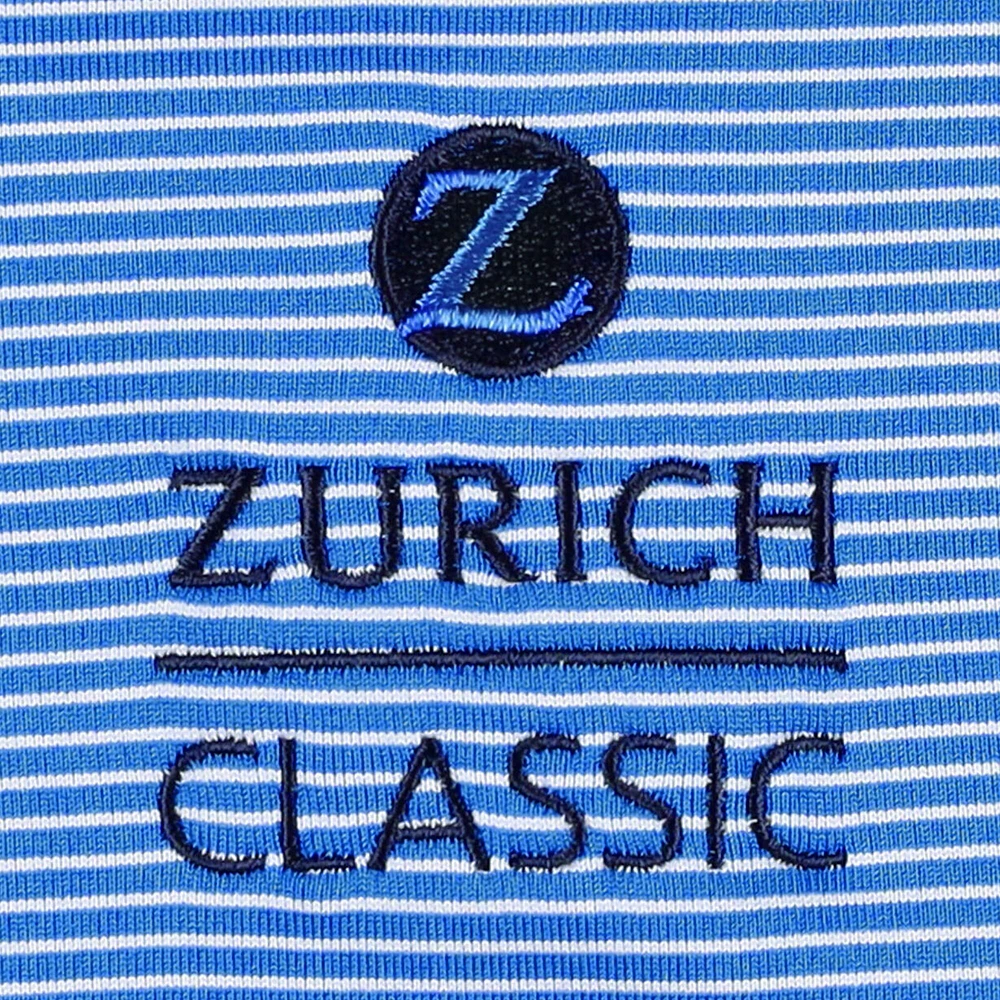 Under Armour Bleu The Zurich Classic Tee To Green Bridge Stripe Polo pour hommes