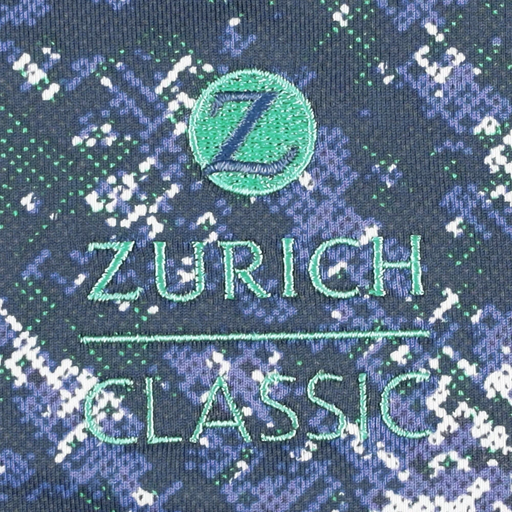 V110794 1941 Polo homme UAR Zurich Classic T2 vert imprimé demi-teintes POLMEN