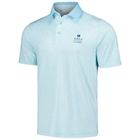 Men's Under Armour White/Light Blue The Zurich Classic Playoff 3.0 Crane Print Polo