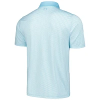 Men's Under Armour White/Light Blue The Zurich Classic Playoff 3.0 Crane Print Polo