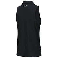 Women's Nike  Black The Zurich Classic Performance Sleeveless Polo