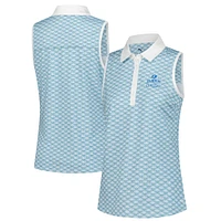 Women's Puma  Blue The Zurich Classic CLOUDSPUN Scallop Sleeveless Polo