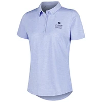 Women's Under Armour Light Blue The Zurich Classic Playoff Heather Polo