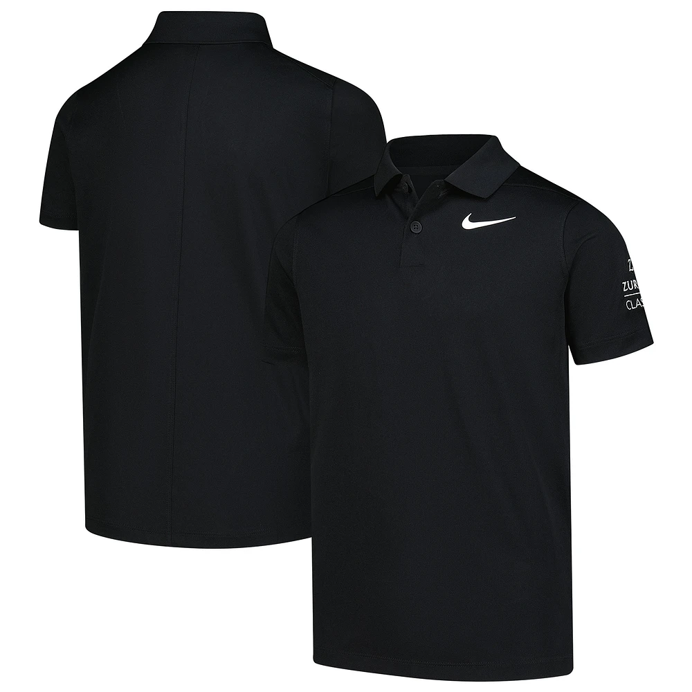 Youth Nike  Black The Zurich Classic Victory Performance Polo
