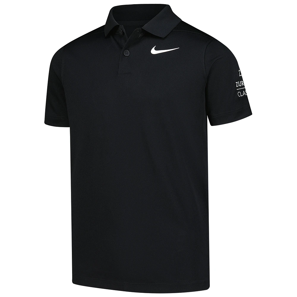 Youth Nike  Black The Zurich Classic Victory Performance Polo