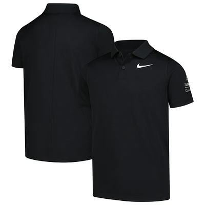 Youth Nike  Black The Zurich Classic Victory Performance Polo