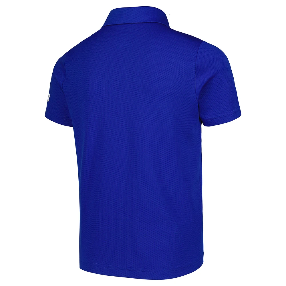 Youth Under Armour Royal Zurich Classic Tech Mesh Polo