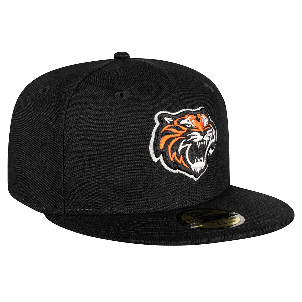 Casquette ajustée 59FIFTY de la Ligue mexicaine sur le terrain des Tigres Quintana Roo New Era pour hommes, noire