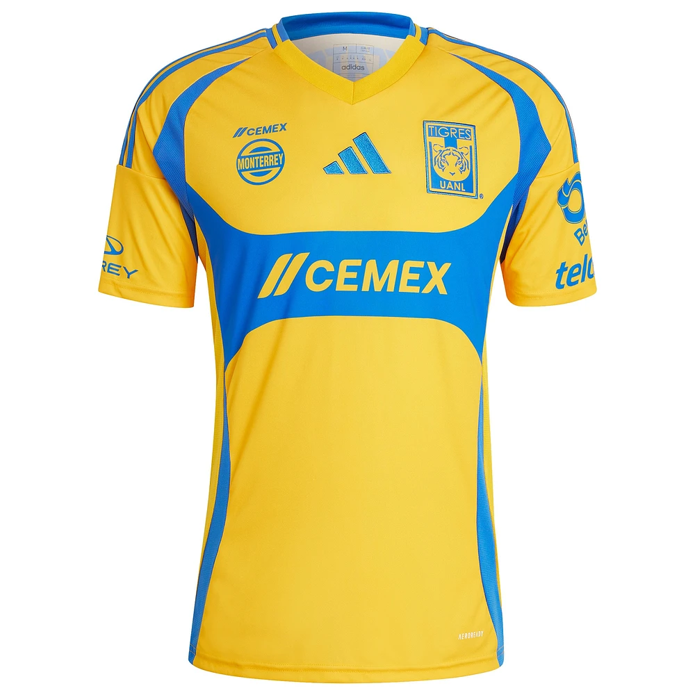 Men's adidas Gold Tigres UANL 2024/25 Home Replica Jersey