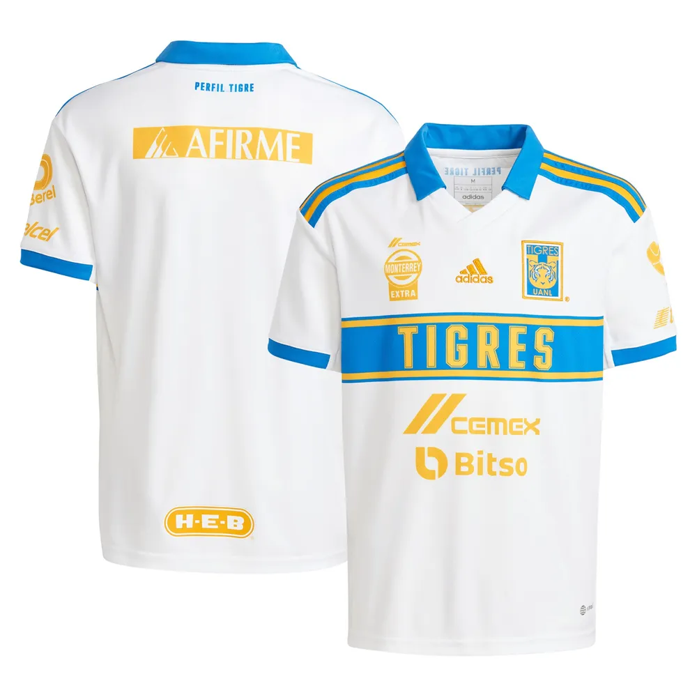 Conectado Brote jefe Lids Tigres UANL adidas Youth 2022/23 Third Replica Jersey - White | Dulles  Town Center