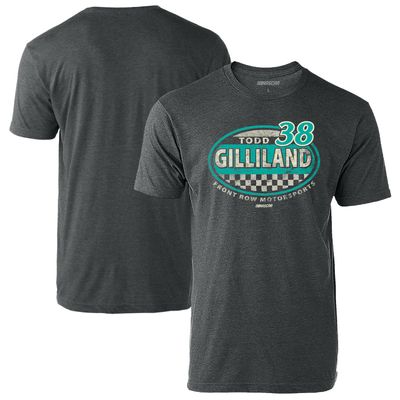 Men's Checkered Flag Heathered Charcoal Todd Gilliland Vintage Rookie T-Shirt