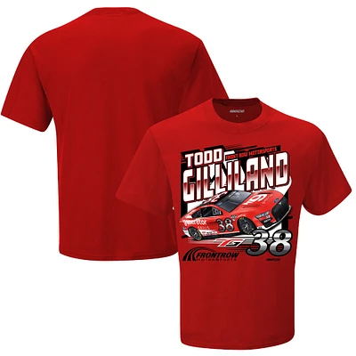 T-shirt de sport Todd Gilliland gener8tor Skills pour homme avec drapeau à damier rouge