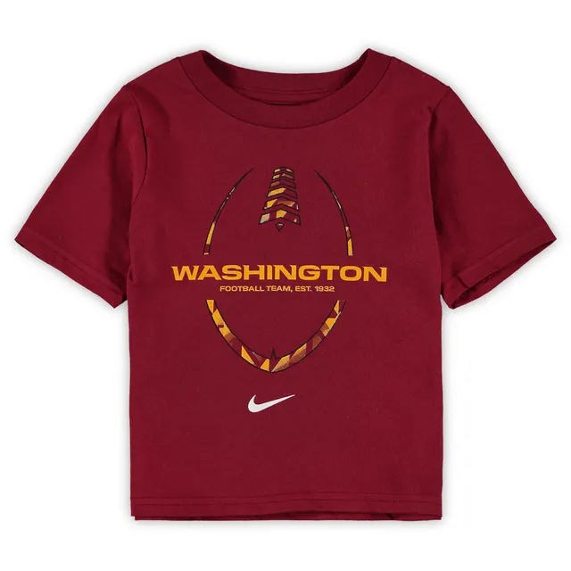 Men's Nike White/Burgundy Washington Football Team Throwback Raglan Long Sleeve T-Shirt