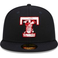 Men's New Era Navy Toledo Mud Hens Authentic Collection 59FIFTY Fitted Hat