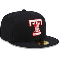 Men's New Era Navy Toledo Mud Hens Authentic Collection 59FIFTY Fitted Hat