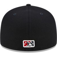 Men's New Era Navy Toledo Mud Hens Authentic Collection 59FIFTY Fitted Hat