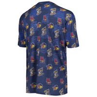 Men's Royal Toledo Mud Hens Allover Print Crafted T-Shirt