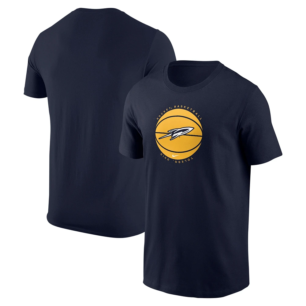 T-shirt de basket-ball Nike bleu marine Toledo Rockets Core pour homme